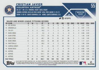 2023 Topps Cristian Javier #55 Houston Astros