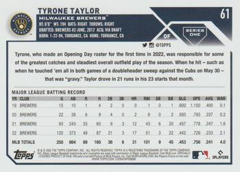 2023 Topps Tyrone Taylor #61 Milwaukee Brewers