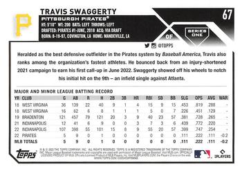 2023 Topps Travis Swaggerty Rookie #67 Pittsburgh Pirates