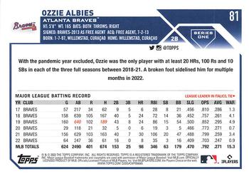 2023 Topps Ozzie Albies #81 Atlanta Braves