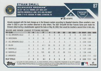 2023 Topps Ethan Small Rookie #87 Milwaukee Brewers