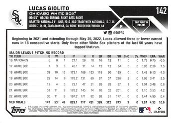 2023 Topps Lucas Giolito #142 Chicago White Sox