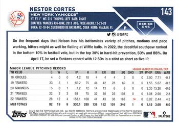 2023 Topps Nestor Cortes #143 New York Yankees