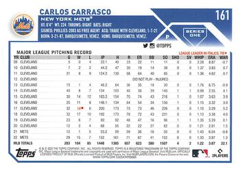 2023 Topps Carlos Carrasco #161 New York Mets