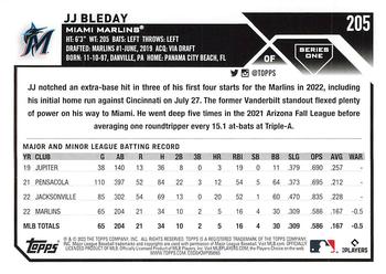 2023 Topps JJ Bleday Rookie #205 Miami Marlins