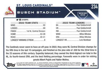 2023 Topps St. Louis Cardinals Team Card #234 St. Louis Cardinals