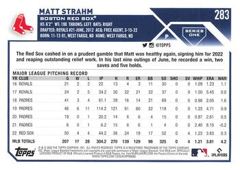 2023 Topps Matt Strahm #283 Boston Red Sox