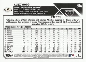 2023 Topps Alex Wood #304 San Francisco Giants
