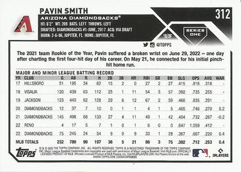 2023 Topps Pavin Smith #312 Arizona Diamondbacks