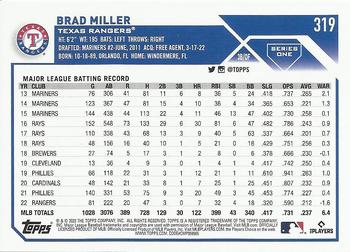 2023 Topps Brad Miller #319 Texas Rangers