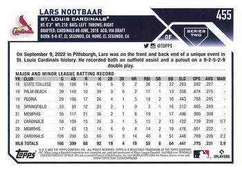 2023 Topps Lars Nootbaar - Future Stars #455 St. Louis Cardinals