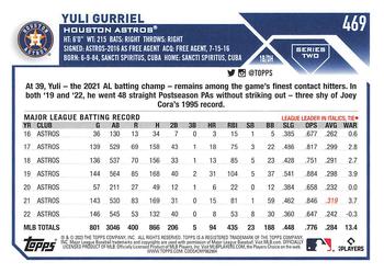 2023 Topps Yuli Gurriel #469 Houston Astros