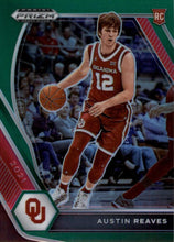 将图片加载到图库查看器,2021 Panini Prizm Draft Pick Green #49 Austin Reaves - Oklahoma Sooners