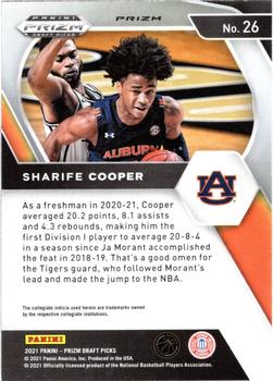2021 Panini Prizm Sharife Cooper Rookie Red, White and Blue Prizms #26 Auburn Tigers