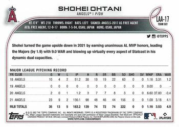 2022 Topps Shohei Ohtani #LAA-17 Los Angeles Angels