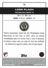 将图片加载到图库查看器,2022 Topps Chrome MLS Refractor #59 Leon Flach RC Philadelphia Union