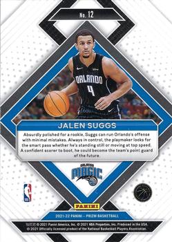 2021-22 Panini Prizm Emergent Jalen Suggs #12 Orlando Magic