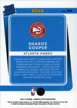 2021-22 Panini Donruss Optic Rated Rookies Sharife Cooper #158 Atlanta Hawks