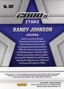 2022 Panini Mosaic Randy Johnson 2000's Stars #297 Arizona Diamondbacks