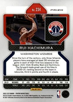 2021-22 Panini Silver Prizm Rui Hachimura 234 Washington Wizards