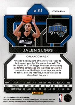 2021-22 Panini Silver Prizm Jalen Suggs RC 314 Orlando Magic