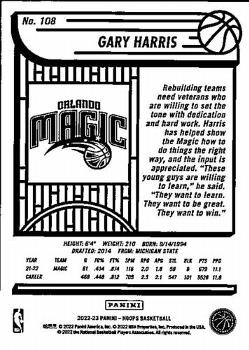 2022-23 Panini Hoops Gary Harris #108 Orlando Magic