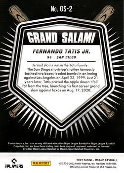 2022 Panini Mosaic Fernando Tatis Jr. Grand Salami #2 San Diego Padres