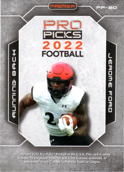 2022 Pro Pick Premium #PP-20 - Jerome Ford - Cincinnati Bearcats