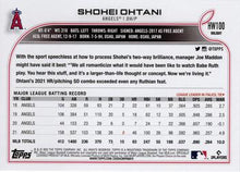 تحميل الصورة إلى عارض المعرض، 2022 Topps Holiday Shohei Ohtani Image Variation SP Santa Angels HW100