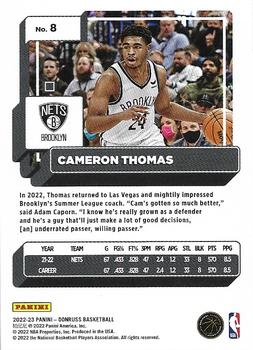 2022-23 Panini Donruss Cameron Thomas #8 Brooklyn Nets