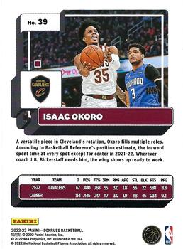 2022-23 Panini Donruss Isaac Okoro #39 Cleveland Cavaliers