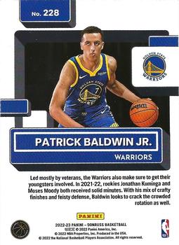 2022-23 Panini Donruss Patrick Baldwin Jr. Rookie 228 Golden State Warriors