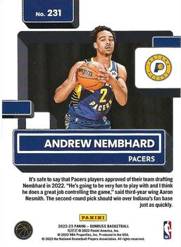 2022-23 Panini Donruss Andrew Nembhard Rookie 231 Indiana Pacers
