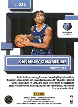2022-23 Panini Donruss Kennedy Chandler Rookie 236 Memphis Grizzlies