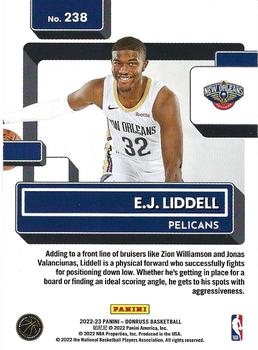 2022-23 Panini Donruss E.J. Liddell Rookie 238 New Orleans Pelicans