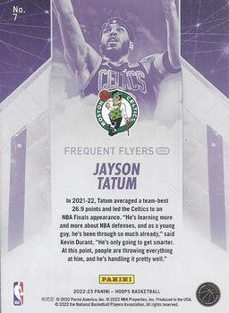 2022-23 Panini Hoops Frequent Flyers Jayson Tatum #7 Boston Celtics