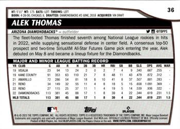 2023 Topps Big League Alek Thomas #36 Arizona Diamondbacks
