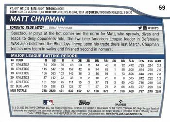 2023 Topps Big League Matt Chapman #59 Toronto Blue Jays
