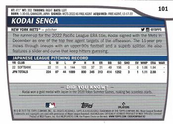 2023 Topps Big League Kodai Senga Rookie #101 New York Mets