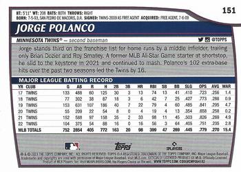 2023 Topps Big League Jorge Polanco #151 Minnesota Twins