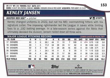 2023 Topps Big League Kenley Jansen #153 Boston Red Sox