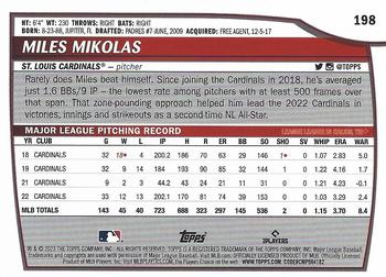 2023 Topps Big League Miles Mikolas #198 St. Louis Cardinals