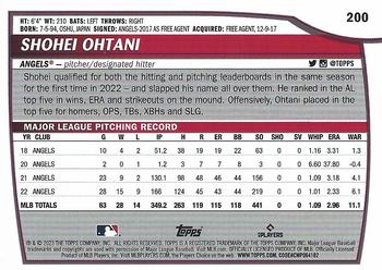 2023 Topps Big League Shohei Ohtani #200 Los Angeles Angels