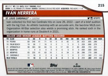 2023 Topps Big League RAINBOW FOIL Iván Herrera Rookie #215 St. Louis Cardinals