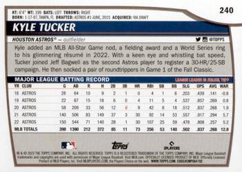 2023 Topps Big League RAINBOW FOIL Kyle Tucker #240 Houston Astros