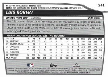 2023 Topps Big League RAINBOW FOIL Luis Robert #241 Chicago White Sox