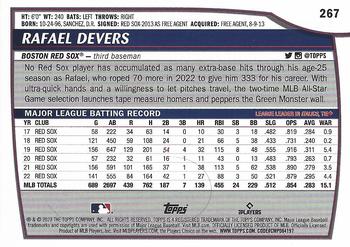 2023 Topps Big League RARE BLUE FOIL Rafael Devers #267 Boston Red Sox