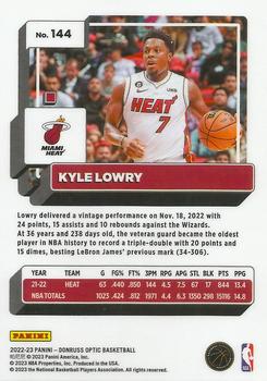 2022-23 Panini Donruss Optic Kyle Lowry #144 Miami Heat