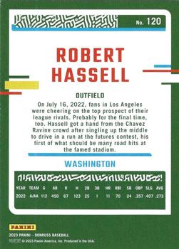 2023 Panini Donruss Robert Hassell #120 Washington Nationals