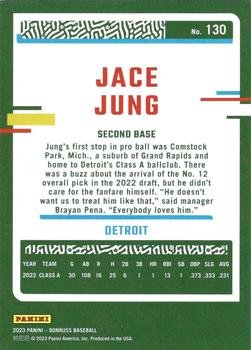 2023 Panini Donruss Jace Jung #130 Detroit Tigers